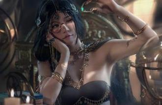 祖奥拉舞池的舞曲响起,Uki雨季一更新,cos成浪漫대표!