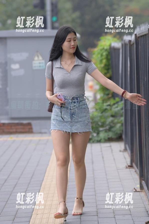 魔镜街拍 魔镜街拍:街角遇见的肉丝美丽,高清图包保你看得过瘾
